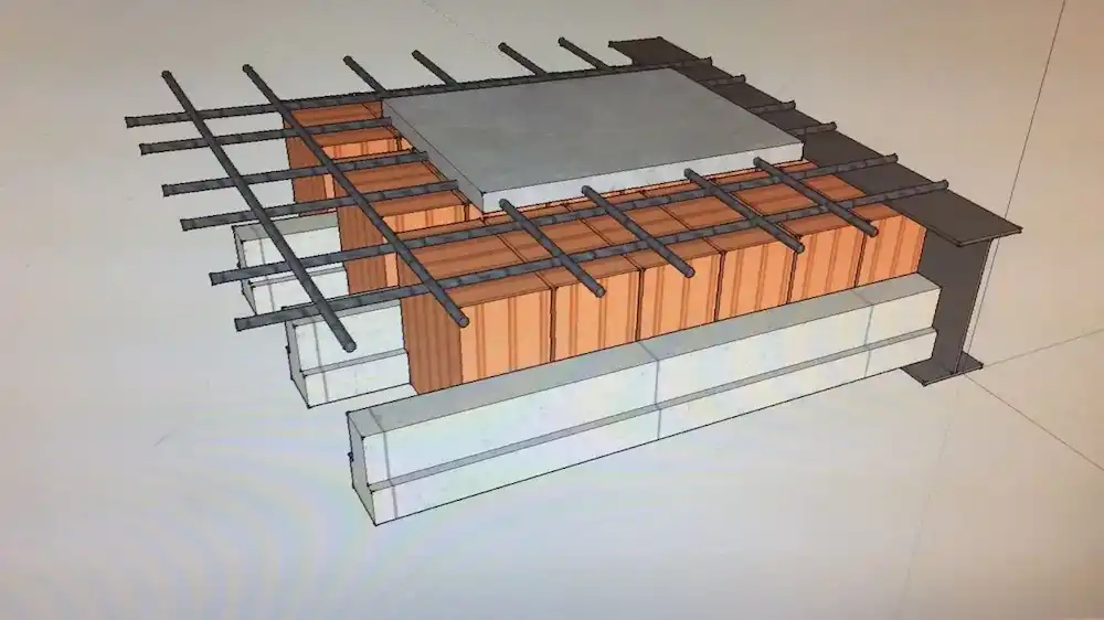 نظام البناء التقليدي من أساسات وأعمدة وأسقف خرسانية